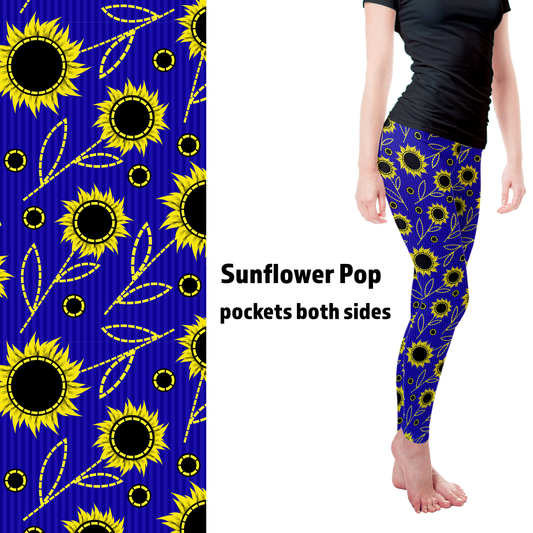 Sunflower Pop Pre Order Leggings with Pockets closes 9/13 ETA 9/27