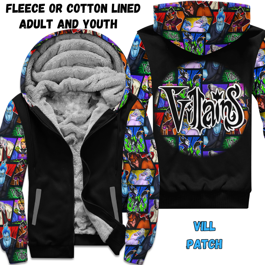 VILL PATCH- FLEECE/COTTON JACKET RUN 7-PREORDER CLOSING 11/27 ETA END JAN