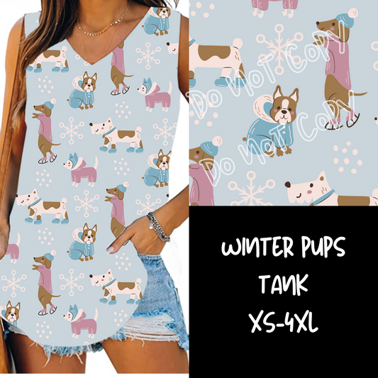 WINTER PUPS-PPO7 RUN-V-NECK TANK PREORDER CLOSING 11/17 ETA DEC/JAN