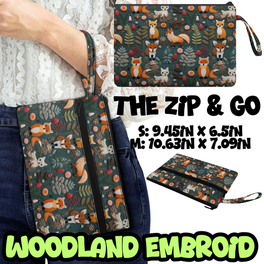 WOODLAND EMBROID - ZIP & GO PREORDER CLOSING 12/28