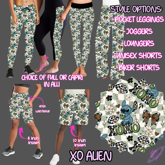 XO ALIEN-6 STYLES OF BOTTOMS-PREORDER CLOSING 2/17