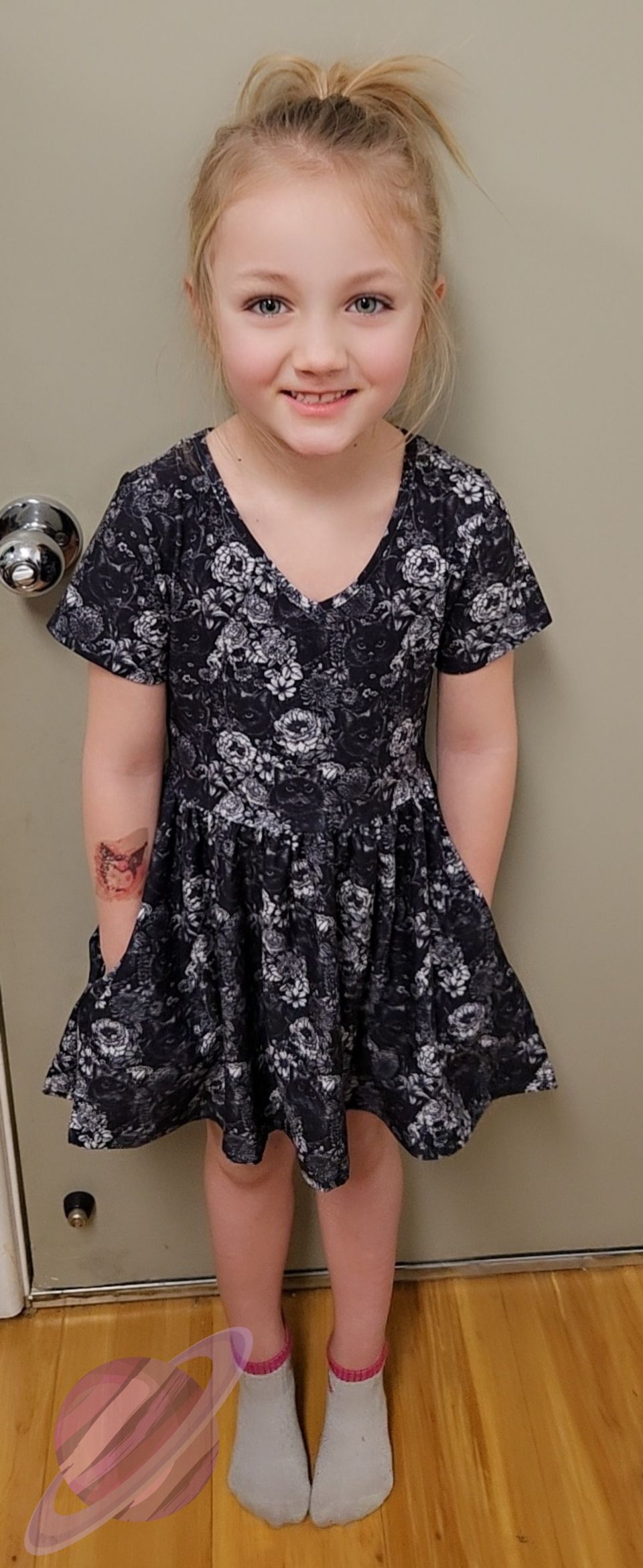 PURPLE BUTTERFLY-POCKET DRESS PREORDER-CLOSING 3/16