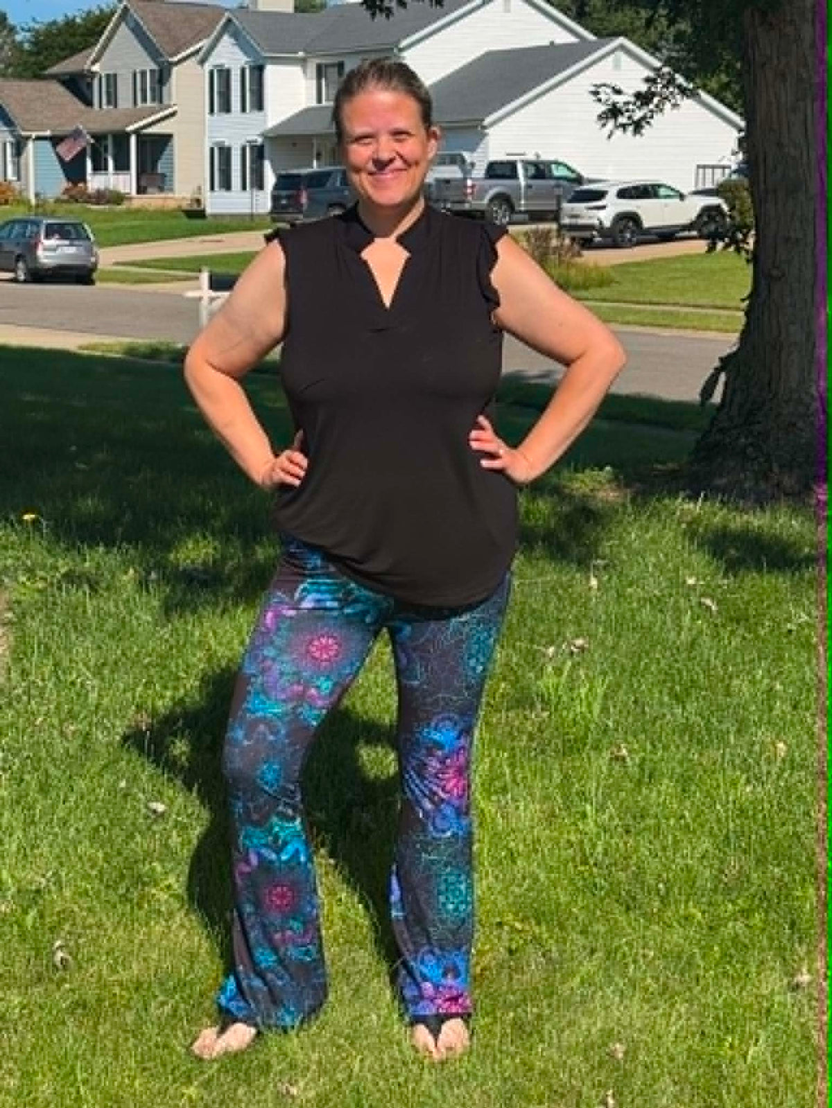ANIMAL PLAID-HOLIDAY RUN-YOGA FLARE PANTS-PREORDER DUE 9/18