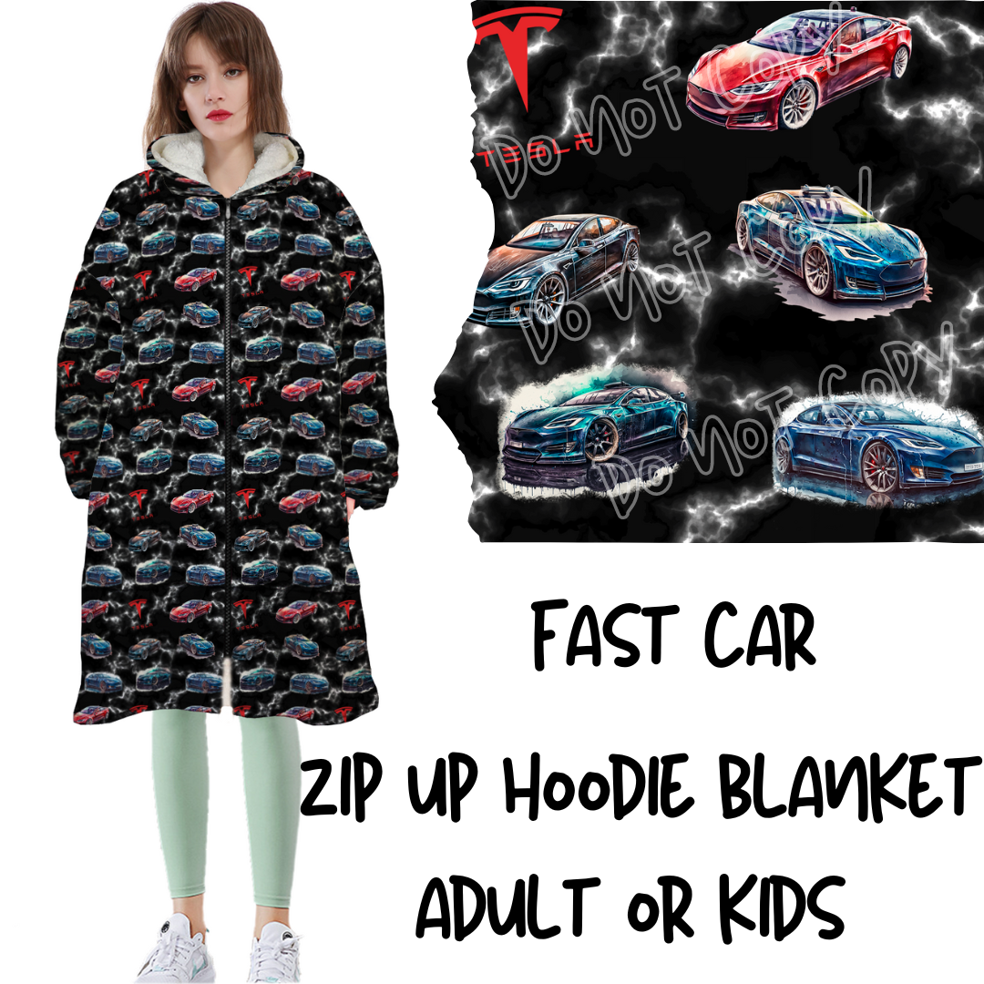 FAST CAR - ZIP UP HOODIE BLANKET 2 PREORDER CLOSING 9/13 ETA MID-END NOVEMBER