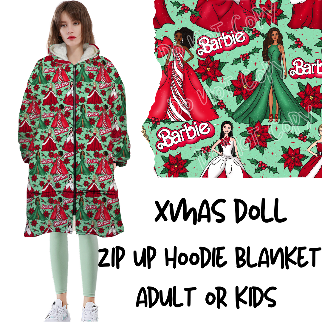 XMAS DOLL - ZIP UP HOODIE BLANKET 2 PREORDER CLOSING 9/13 ETA MID-END NOVEMBER