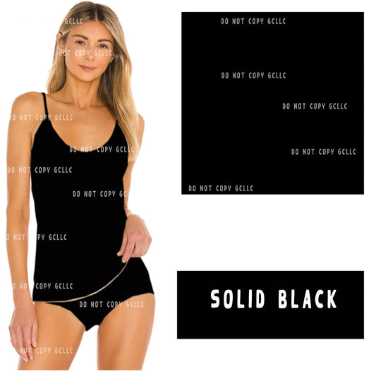 CAMI SETS/UNDERWEAR RUN-SOLID BLACK