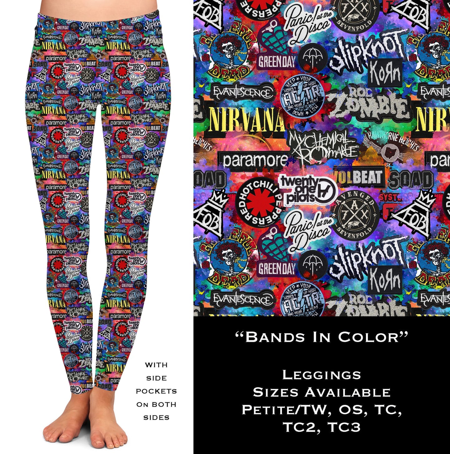 Bands in Color - Leggings with Pockets