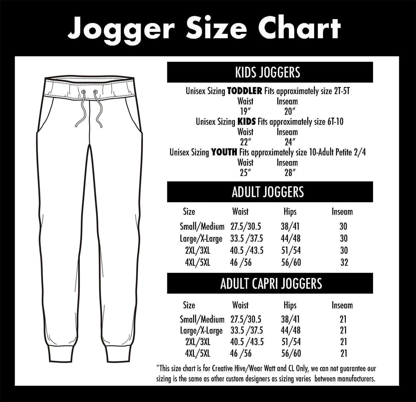 Watercolor Heroes - Full & Capri Joggers