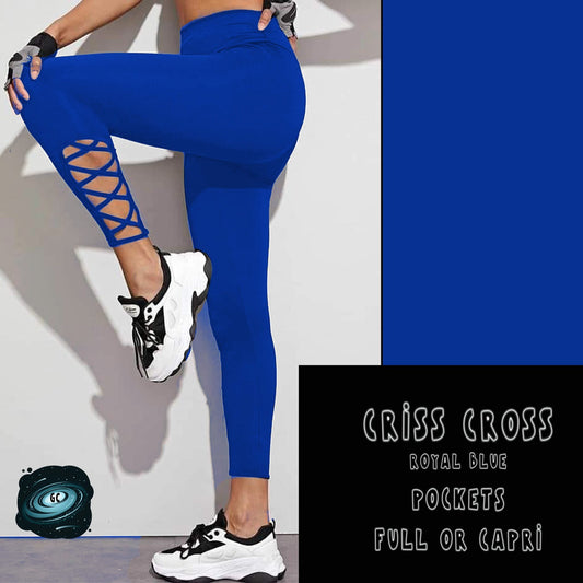 CRISS CROS RUN- ROYAL BLUE