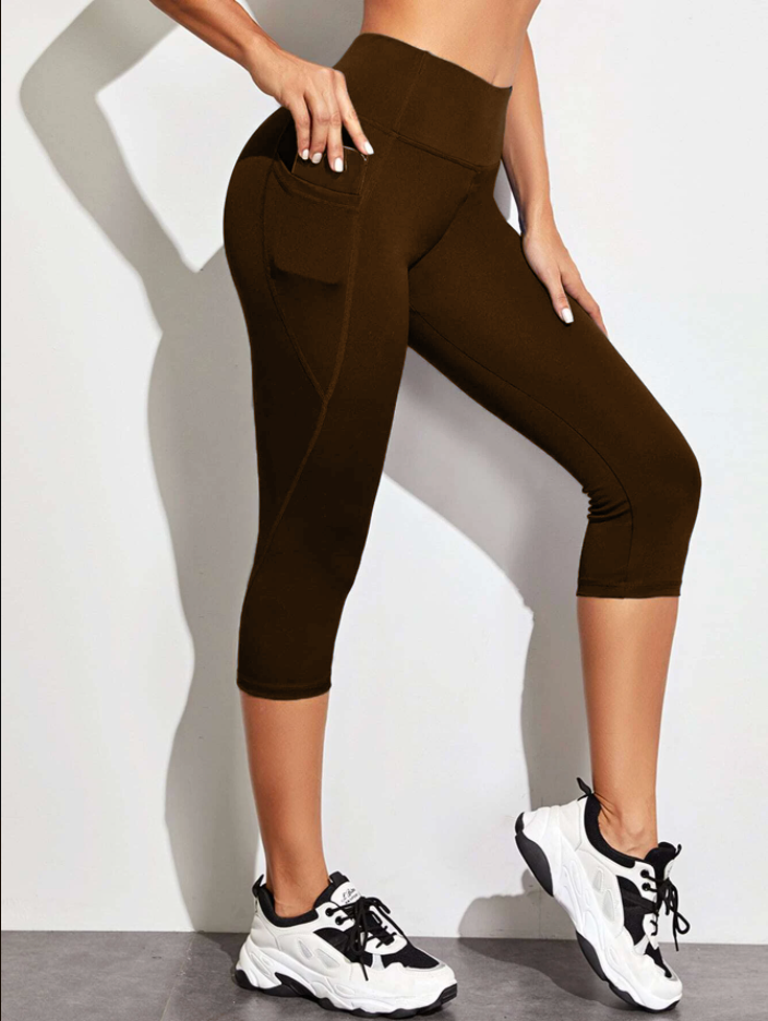 SPC RUN-BROWN- POCKET CAPRI- 2 OPTIONS