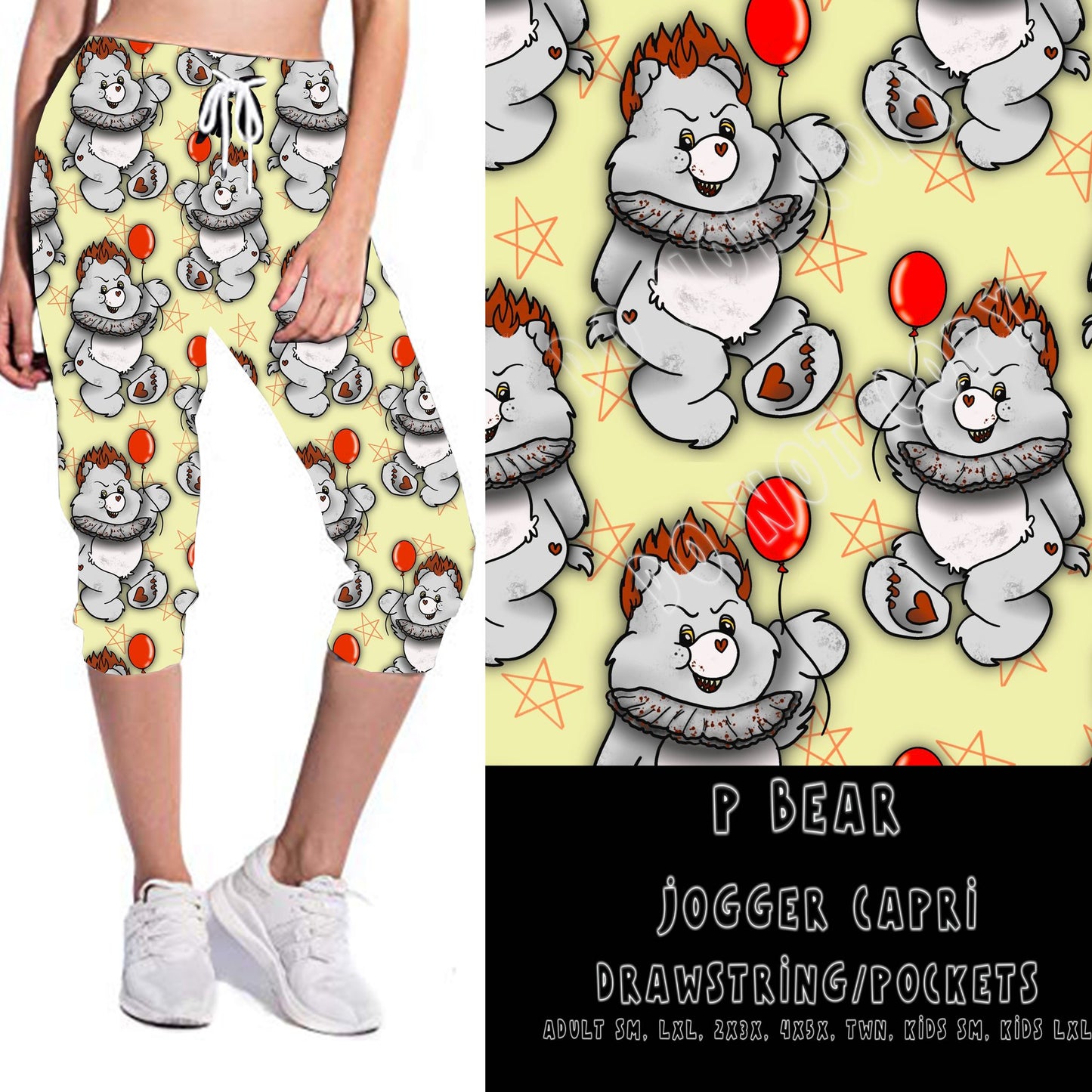 BEARY SCARY RUN- P BEAR-LEGGINGS/CAPRI/JOGGER/JOGGER CAPRI