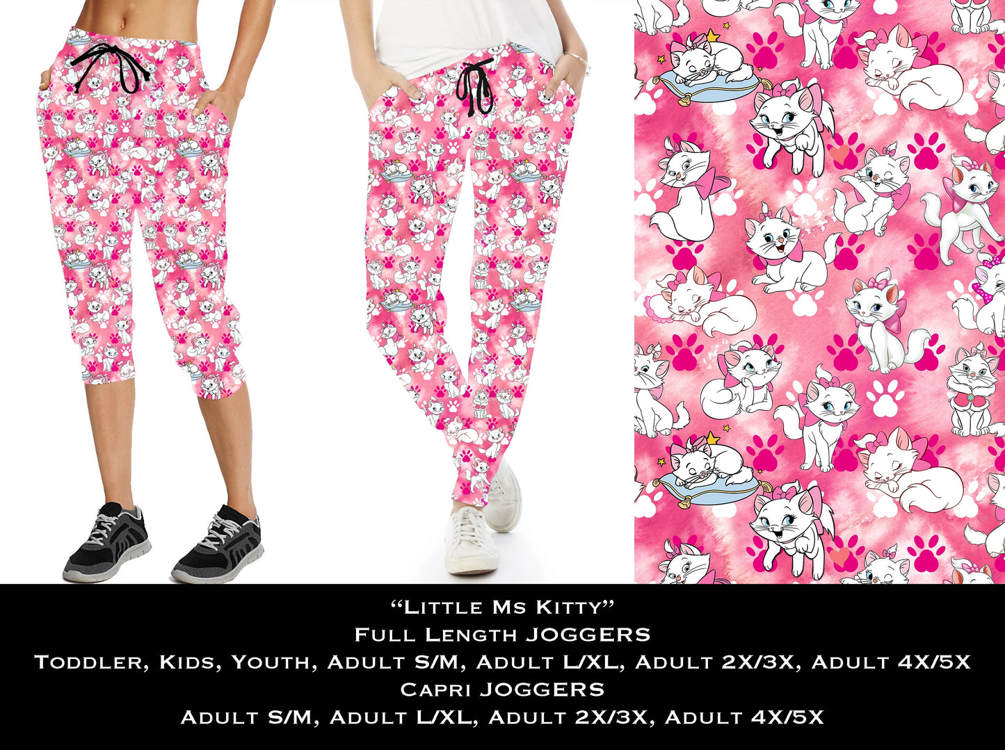 Little Miss Kitty - Full & Capri Joggers